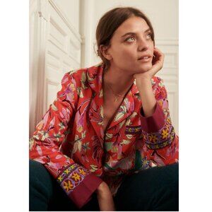 Anthropologie Cheetah Dreams Flannel Sleep Top